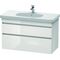 Duravit Waschtischunterbau DURASTYLE 453x1000x610mm eiche natur / weiß matt