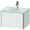Duravit Waschtischunterbau XSQUARE 397x610x478mm, 1 Auszug weiß matt