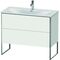Duravit Waschtischunterbau XSQUARE 840x1010x478mm 2 Auszüge weiß seidenmatt