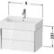Duravit Waschtischunterbau XVIU 397x684x454mm Prof. sw matt weiß matt