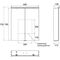 Emco LED-Lichtspiegelschr. FLAT 2 C AP 600x729mm 2-tü m LED-Aufsl. Aluminium