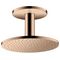 Kopfbrause 250 1jet AXOR Deckenmontage polished red gold
