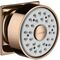 Seitenbrause 1jet AXOR DN 15, eckige Rosette polished red gold