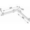 Keuco Dusch-/Wannenhandlauf AXESS silber-eloxiert rechts, 600/800mm