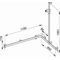 Keuco Duschhandlauf AXESS rechts silber-eloxiert 1140/840/1300mm