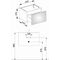 Keuco Waschtischunterbau X-LINE 650x400x490mm vulkanit