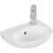 V&B Handwaschbecken O.NOVO 360x275mm HL re mit ÜL weiß C+