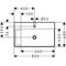 HG Waschtisch Xelu Q m HL o ÜL 800x480mm Ablage links weiß