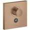 Thermostat SQUARE AXOR SHOWERSOLUTIONS Highflow UP f 1 Verbr u 1Abgang bru red