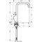 EH-WT-MI 190 AXOR CITTERIO DN 15 m ZAG 1 1/4Zoll polished black chrome