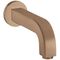 Wanneneinlauf AXOR CITTERIO DN 20 Ausladung 165mm brushed red gold