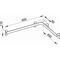 Keuco Dusch-/Wannenhandlauf AXESS schwarz matt links, 800/600mm