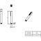 V&B Stabhandbrause VERVE SHOWERS 25x25x197mm, rund matt black