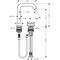 HG Zweiloch-Waschtischmischer Tecturis S CooStart ComfortZone 150 m AG ma-sw