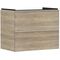 HG Waschtischunterschrank Xelu Q 780x605x475mm eiche natur Griff mattweiß