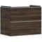 HG Waschtischunterschrank Xelu Q 780x605x475mm NB dunkel Griff mattweiß