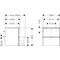 HG Waschtischunterschrank Xelu Q 580x605x475mm diamantengr ma Gri ma-sw