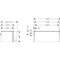 HG Waschtischunterschrank Xelu Q 1180x485x550mm diamantengr ma Gri chrom
