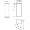 HG Halbhochschrank Xelu Q 1065x400x370mm we hgl Griff mattweiß