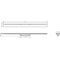 HG Fertigset AXOR Drain Duschr 90cm z Wandmontage brushed nickel
