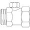 OV Absperrverschraubung 45mm, flachdichtend 1/2Zoll