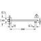 Grohe Brausearm RAINSHOWER Ausldg 286mm chr