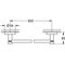 Grohe Badetuchhalter ESSENTIALS 654mm BohraBStnd 600mm su-st