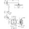 UP-Duschsystem GROHTHERM m Thermostat und Kopfbrause rd chr