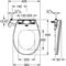 Grohe Dusch-WC-Aufsatz BAU KERAMIK WC-Sitz m Deckel awe