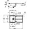 Grohe Edelstahlspüle K500 m Abtropffläche 860x500mm edelstahl