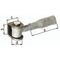 Torband 75x42x30xØ16mm U-Bügel Stahl roh verstellb. um 20mm mit Mauerhülse GAH