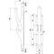 Tortreibriegel PLANO 16mm Schlaufenanzahl 4 STA hell verz.DENI