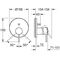 Grohe Einhand-Wannenbatterie ATRIO FMS zu 35604 warm sunset