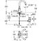 Grohe 2-Griff-WT-Batterie GRANDERA L-Size, schwenkbarer Auslauf chrom