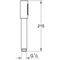 GROHE Handbrause Rainshower Aqua Stick 1 Strahlart hard graphite gebürstet