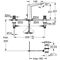 Grohe 3L-WT-Batterie ALLURE BRILLIANT Knopf/Trapez Rändelstruktur ha grap geb