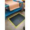 Arbeitsplatzbodenbelag Fertigmatte L1200xB900xS14mm schwarz/gelb SBR-Gummi COBA