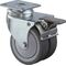 Doppel-Lenkrolle m.Festst.50mm 60kg m.Festst.Gum.grau 60x60mm BS ROLLEN