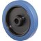 Ersatzrad D.160mm Trgf.300kg Gum.blau Achs-D.20mm Nabenl.60mm BS ROLLEN
