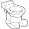 Geberit Stand-Tiefspül-WC BAMBINI Abgang horizontal weiß