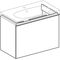 Geberit Waschtischunterschrank ACANTO 740x535x416mm La m lava Front Glas lava