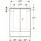 Geberit Spiegelschrank ACANTO 600x830x215mm Korpus Eiche Mystik