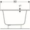 Geberit Badewanne SOANA Duo 1900x900x450mm weiß