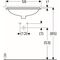 Geberit Unterbauwaschtisch VariForm re. 580x490mm o HL mit Überlauf weiß KT