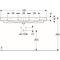 Geberit Waschtisch SMYLE Square o Hahnloch mit Überlauf 1200x480mm weiß