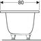 Geberit Badewanne TAWA Duo 1800x800x466mm weiß