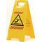 Warnschild Achtung Rutschgefahr Piktogramm B 300xH 570mm signalgelb/schwarz/rot