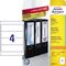 Avery Zweckform Ordneretikett L6061-25 59x192mm ws 100 St./Pack.