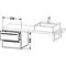 Duravit Konsolenunterschrank X-LARGE 440x500x478mm lichtblau matt