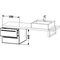 Duravit Konsolenunterschrank X-LARGE 440x500x548mm lichtblau matt
